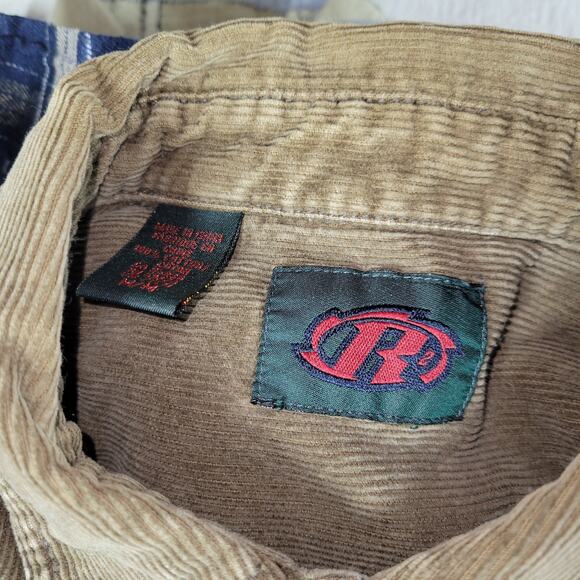 Vintage Shirts Lot Mens Gray Blue Button Down Collared Workwear Business Shirt - Picture 9 of 11